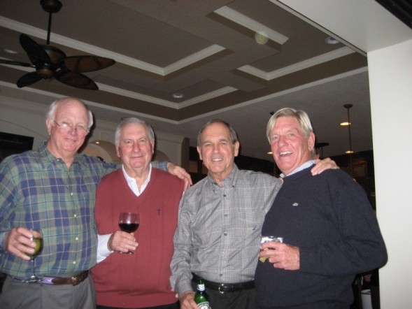 Fred Miller, Bob Cowles, Jim Baskerville, Tony Schoder -
December, 2008