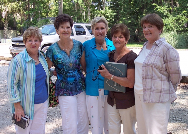 Beth Ann LeGate, Mary Kay Cowart, Diane Railey, Jane Turnage, M. C. Elmore - June, 2009