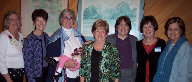 Laura Jo Griffin, Mary Kay Cowart. Audrey Jones, Beth Ann LeGate, M. C. Elmore, Elaine Hazelhurst, Madelaine Mackoul - March, 2009