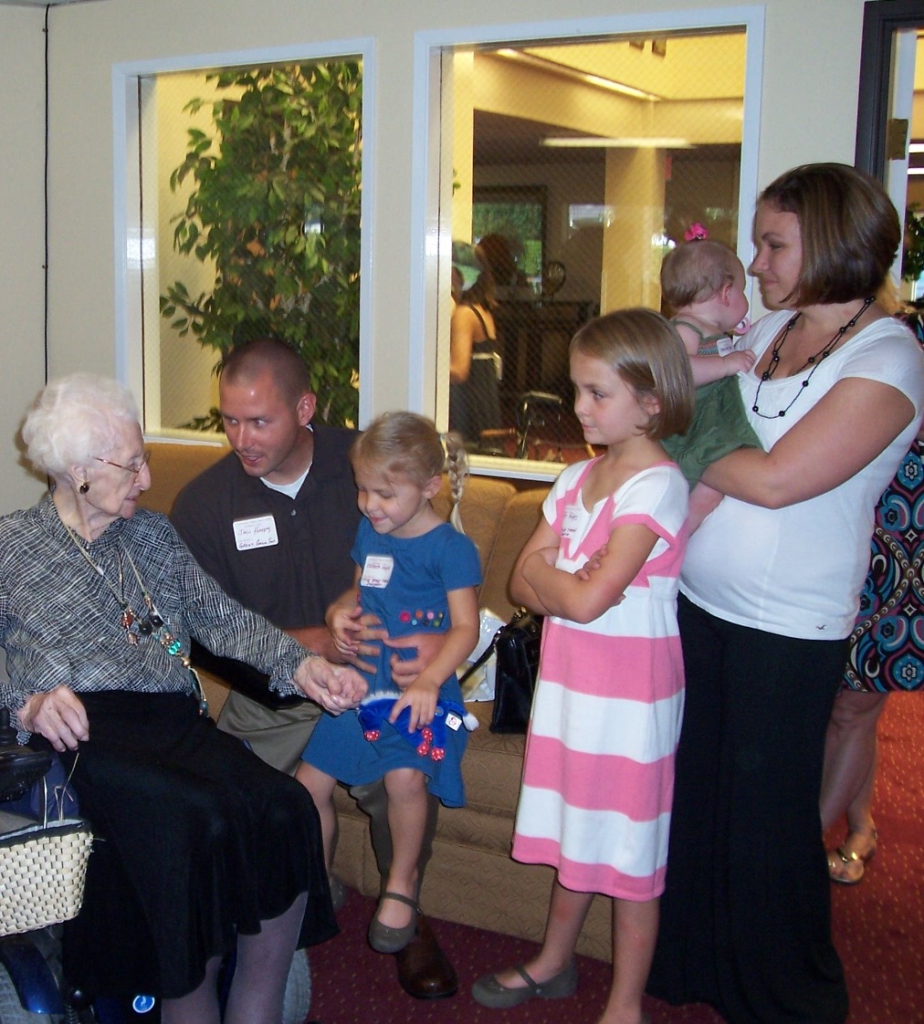 Virgie Cone with great grandchildren